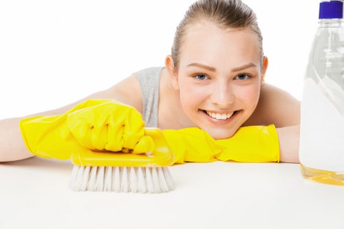 Cleaning a commercial property in Greenwich after fit-out work