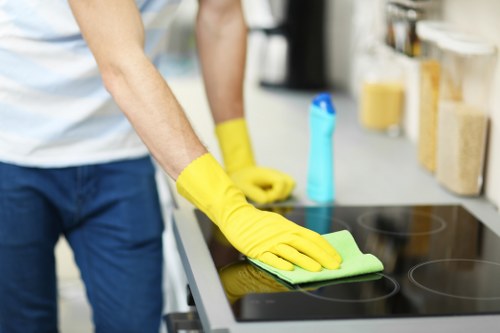 Professional after builders cleaning for a Greenwich kitchen renovation