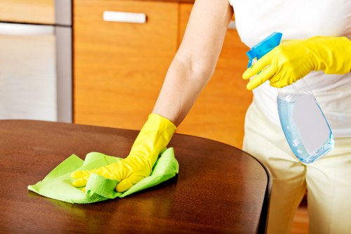 PPE used by a Greenwich carpet cleaning team on site